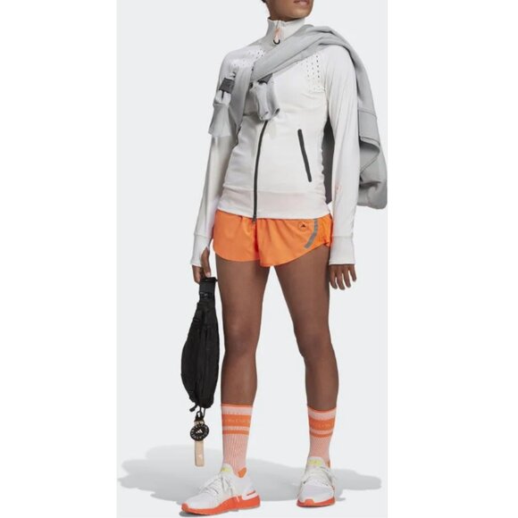 Adidas by Stella McCartney TruePace Multipurpose Shorts Size S Neon Orange - Picture 1 of 8